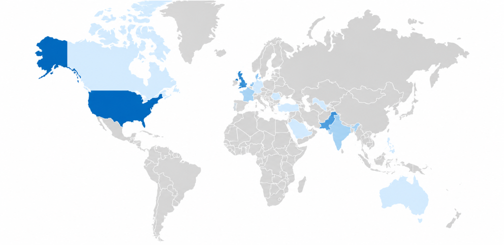 Readership Across 5 Continents